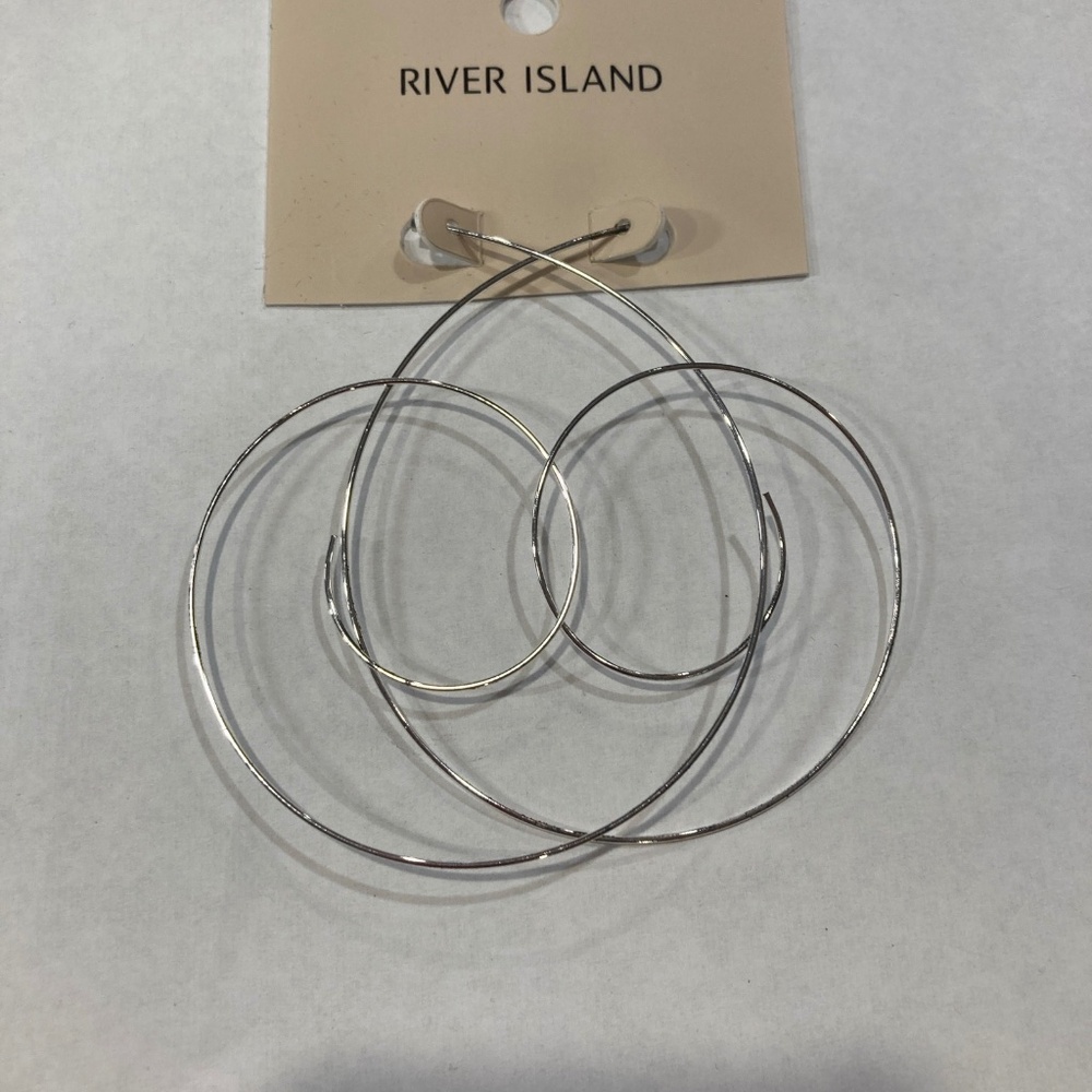 River Island Silver hoop earrings